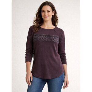 Eddie Bauer Heritage-Inspired Thermal Raglan Top US S
